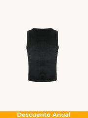 CELĒIT Label Tank Top Black Camiseta