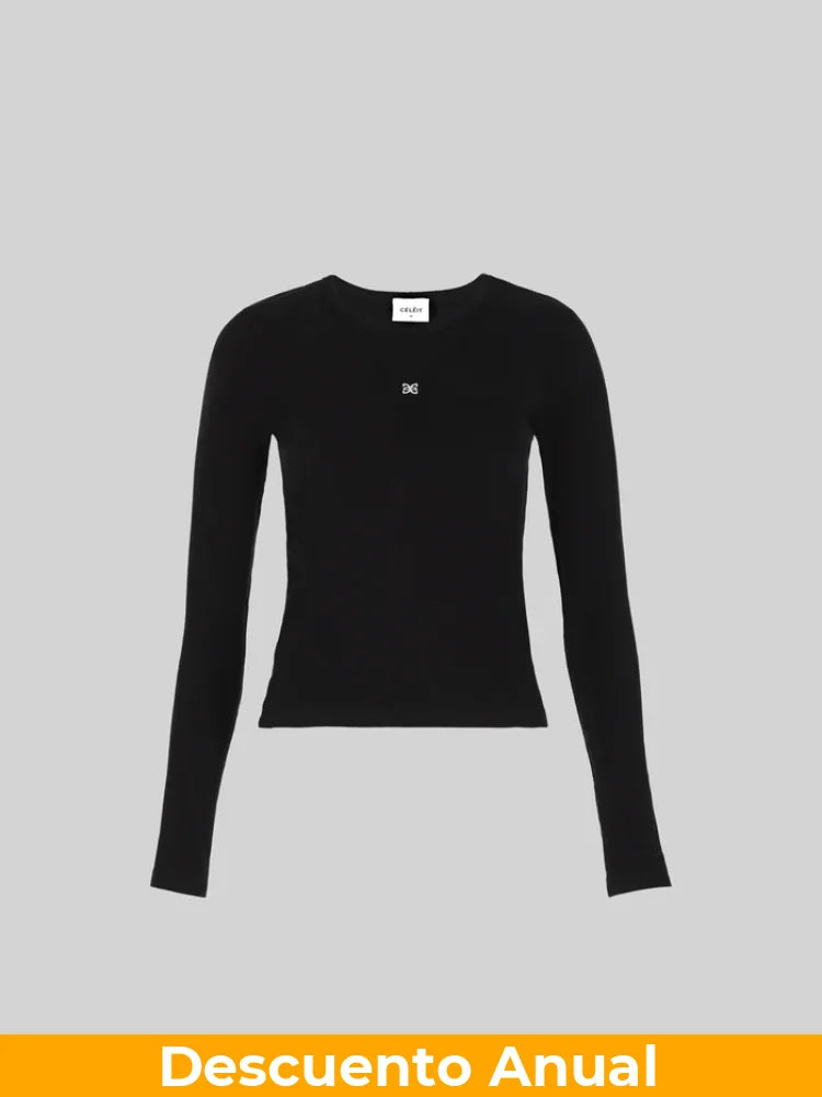 CELĒIT Long Sleeve Black Camibuzo