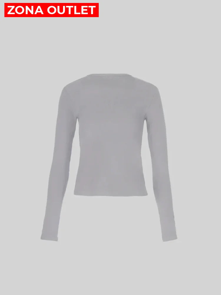 CELĒIT Long Sleeve Grey Camibuzo