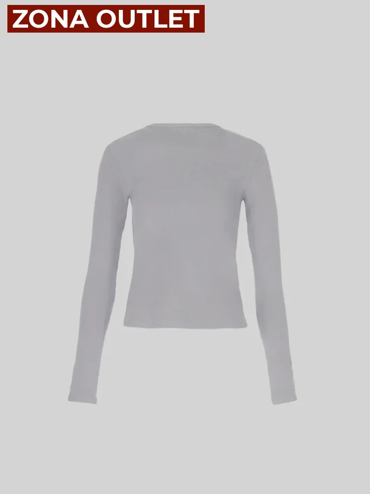 CELĒIT Long Sleeve Grey Camibuzo