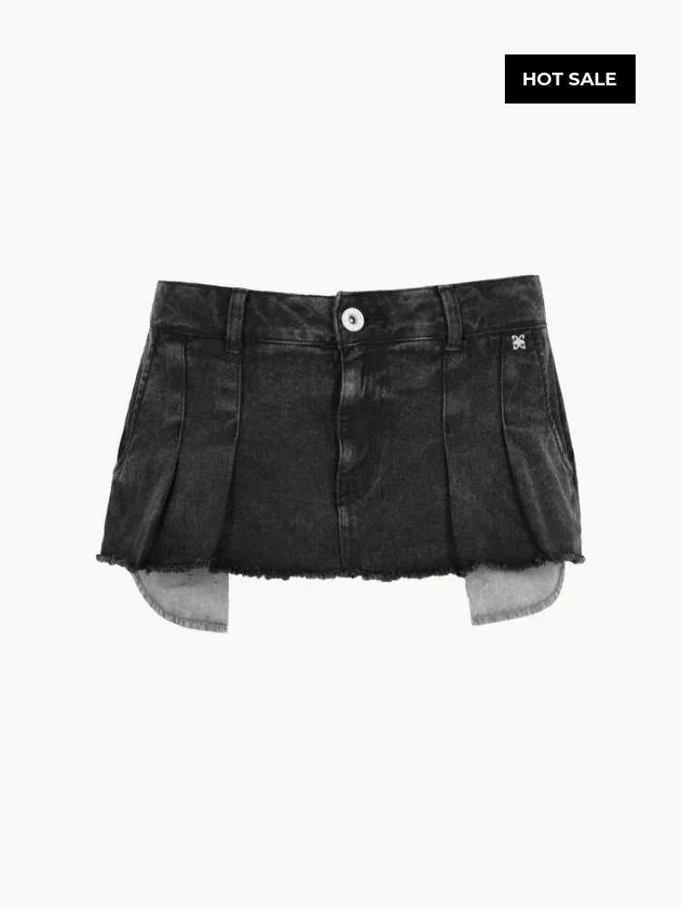 CELĒIT Mini Skirt Black Falda