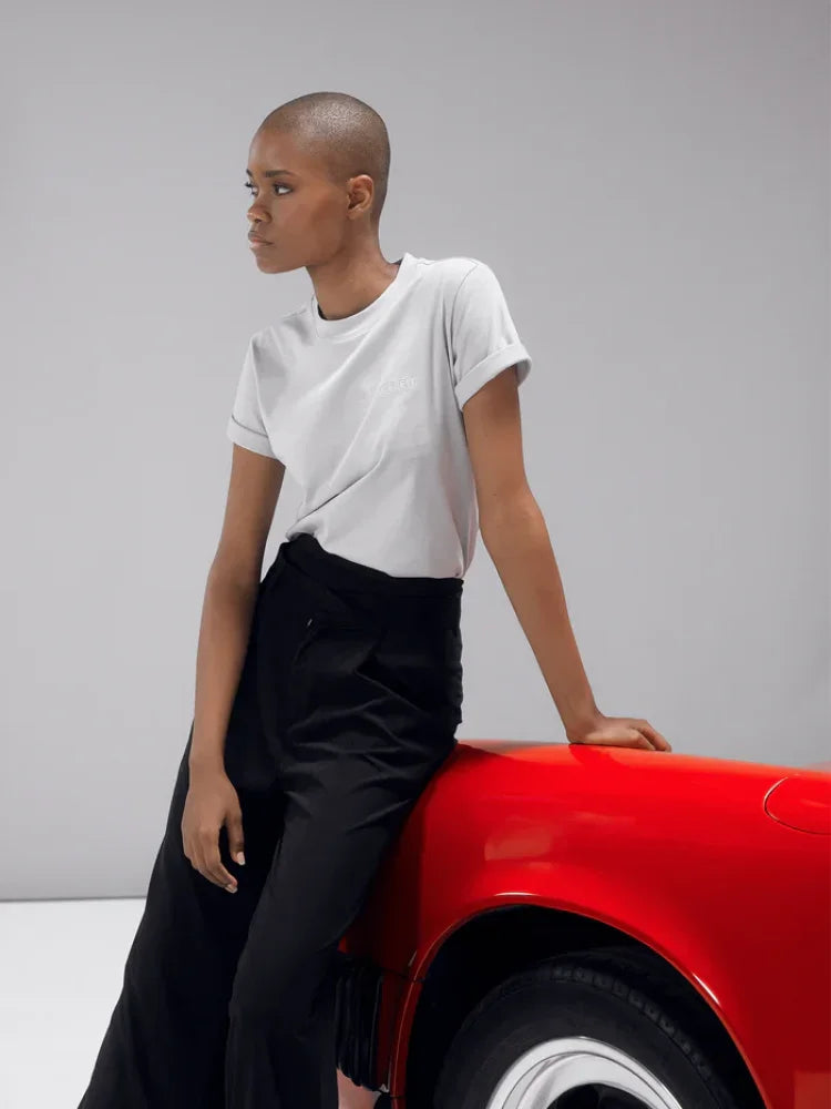 CELĒIT T-Shirt Cotton Grey Camiseta