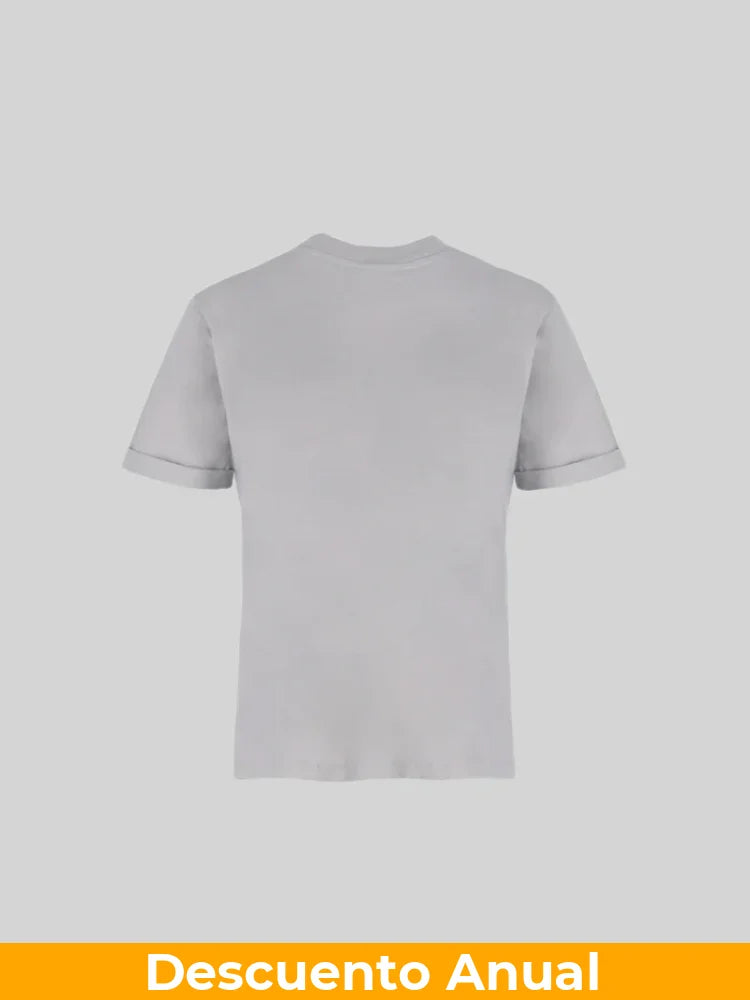 CELĒIT T-Shirt Cotton Grey Camiseta