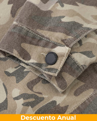 Cropped Hoodie Undergold Camo Chaqueta