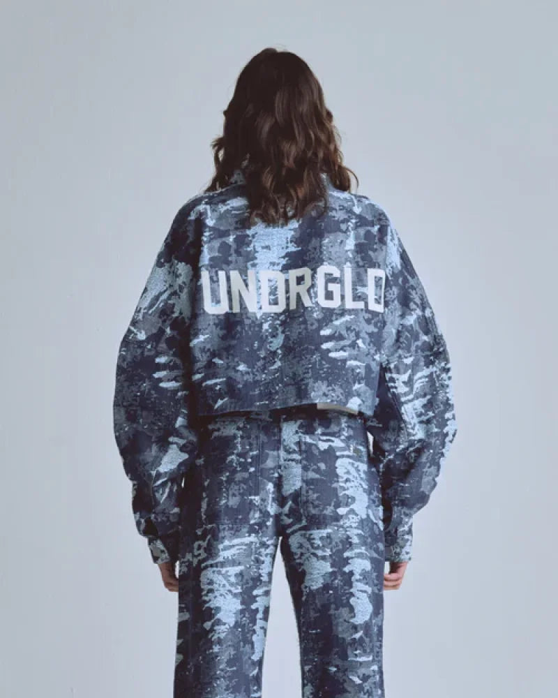 Chaqueta Women Undergold Capsule Jcquard Cammo Blue Chaqueta