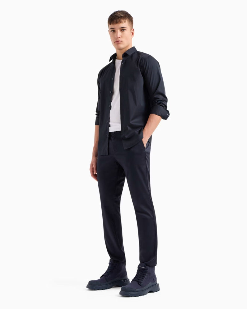 Chino Pants Men Deep Navy Armani Exchange Pantalones