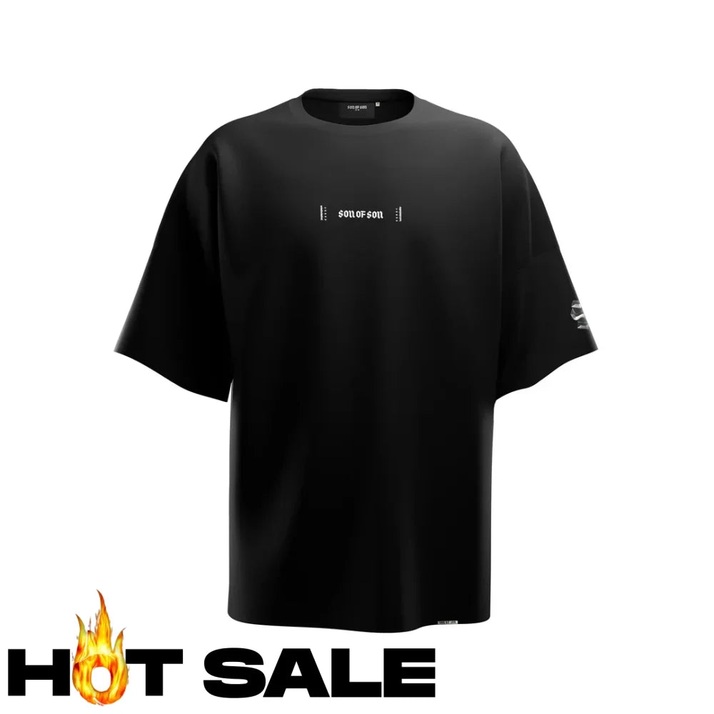 Crew Neck Oversize T-Shirt Black XL Camiseta