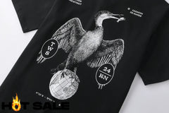 Crew Neck Oversize T-Shirt Black XL Camiseta