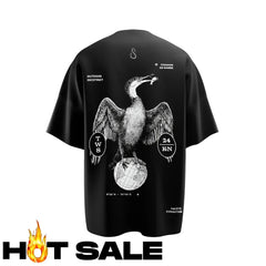 Crew Neck Oversize T-Shirt Black XL Camiseta