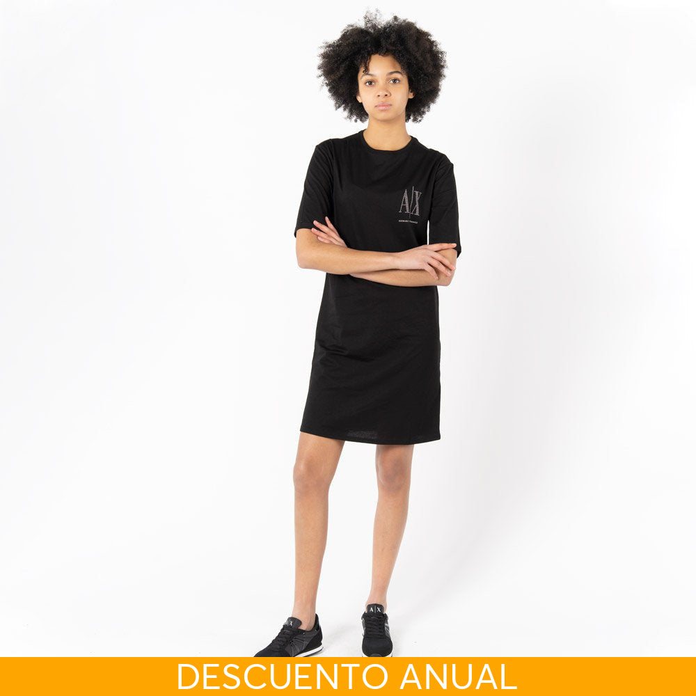 Dress Women Black Armani Exchange Vestido