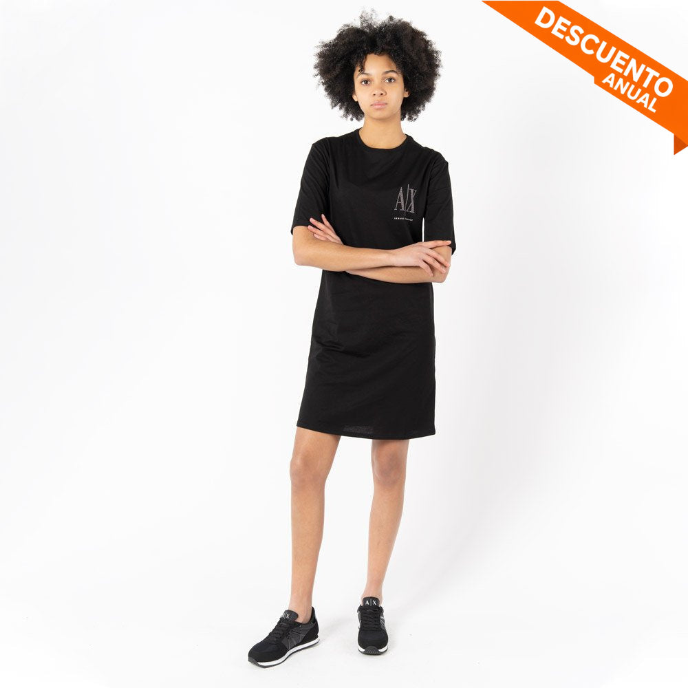 Dress Women Black Armani Exchange Vestido