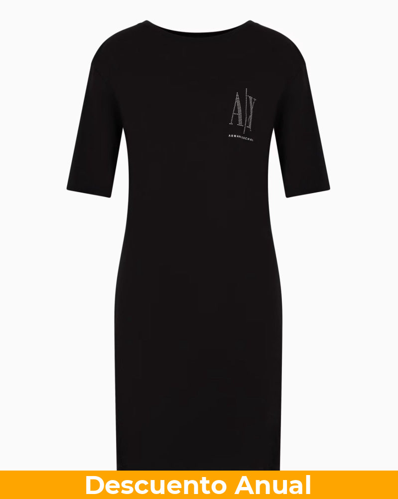Dress Women Black Armani Exchange Vestido