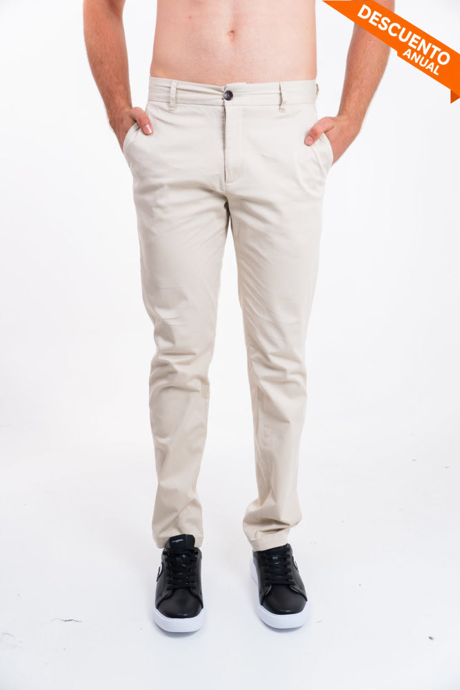 Dril Hombre Tailored Oscar De La Renta Pantalones