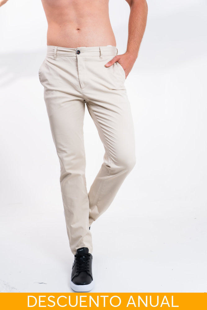 Dril Hombre Tailored Oscar De La Renta Pantalones