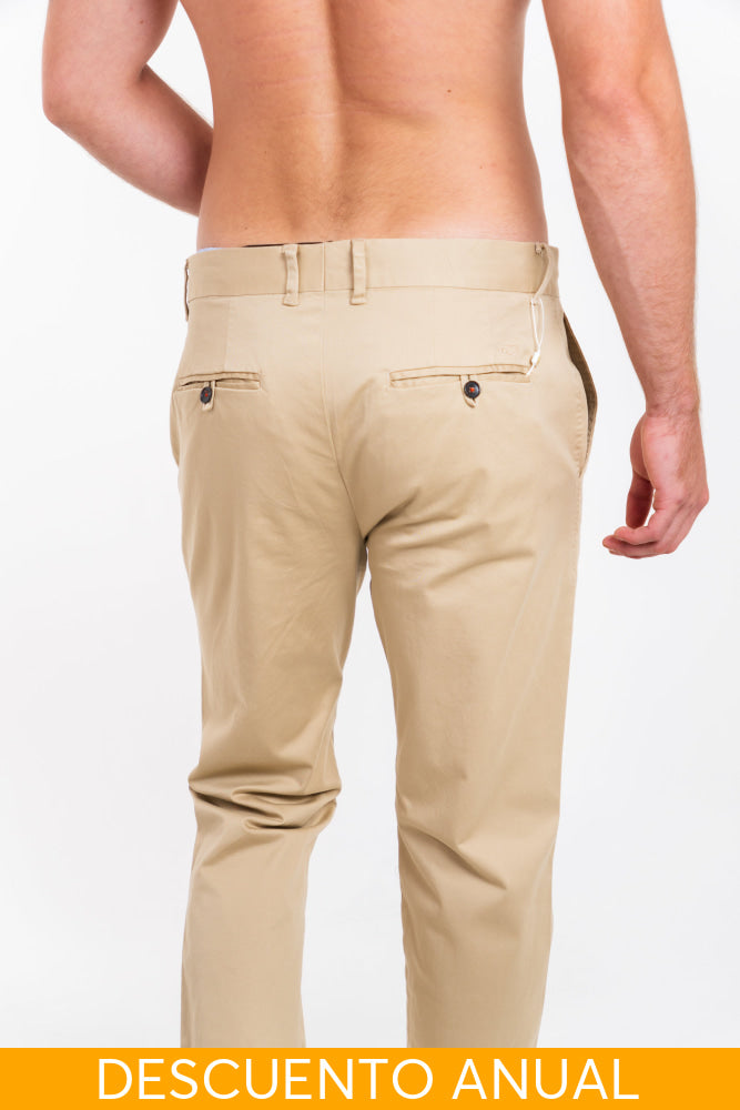 Dril Hombre Tailored Oscar De La Renta Pantalones