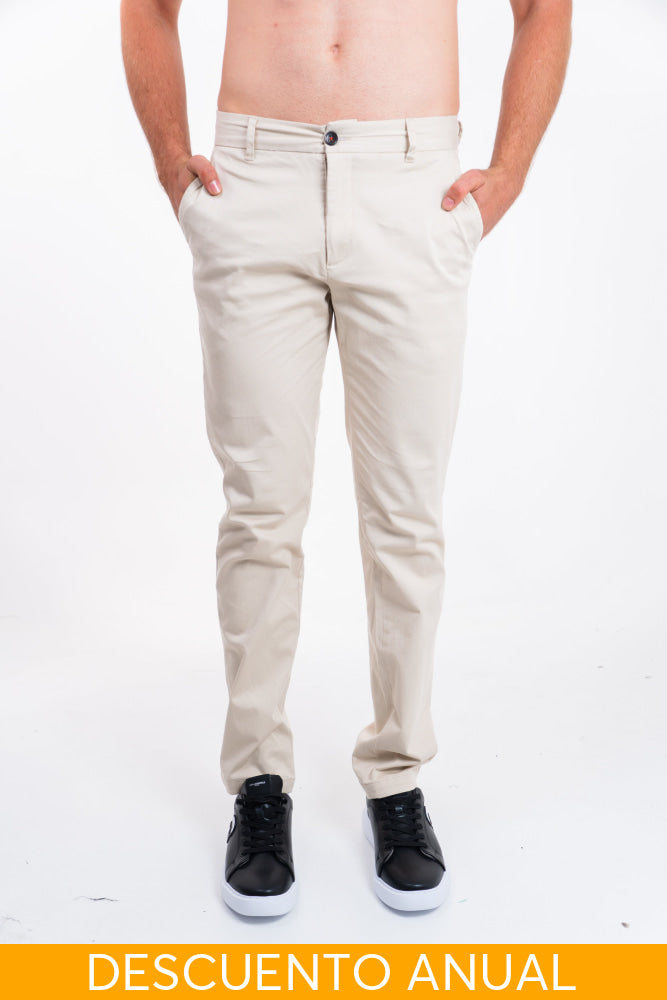 Dril Hombre Tailored Oscar De La Renta Pantalones
