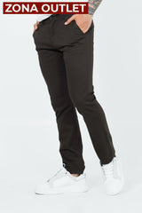 Dril Tailored Oscar De La Renta Coffee 40 Pantalones