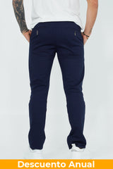 Dril Tailored Oscar De La Renta Navy 38 Pantalones