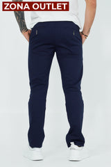 Dril Tailored Oscar De La Renta Navy 38 Pantalones