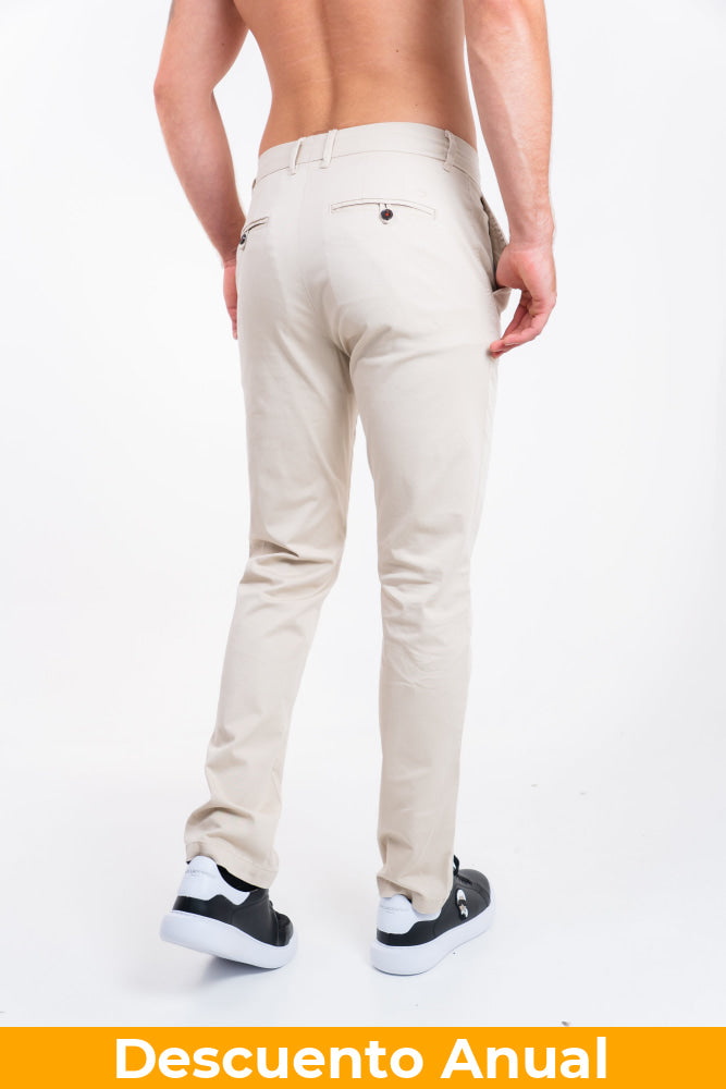 Dril Hombre Tailored Oscar De La Renta Pantalones