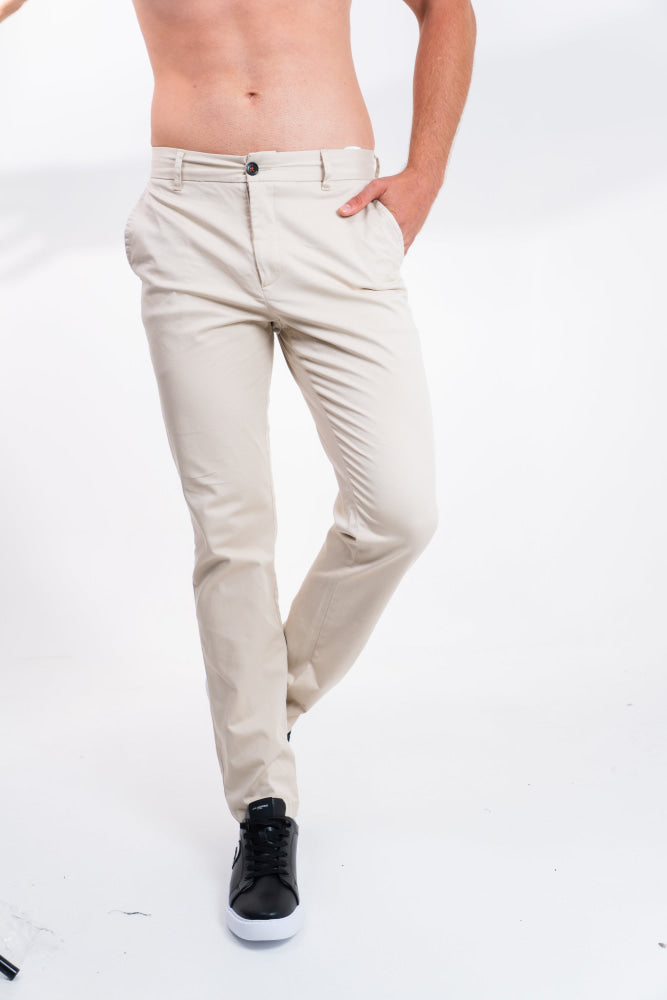 Dril Hombre Tailored Oscar De La Renta Pantalones