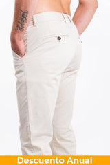 Dril Hombre Tailored Oscar De La Renta Pantalones