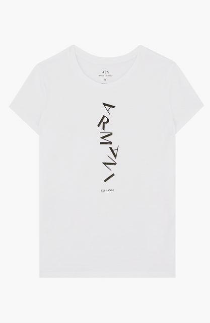 T-Shirt Women White Armani Exchange Camiseta