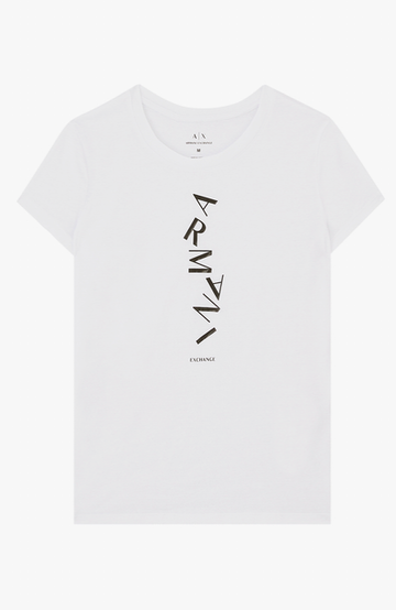 T-Shirt Women White Armani Exchange Camiseta