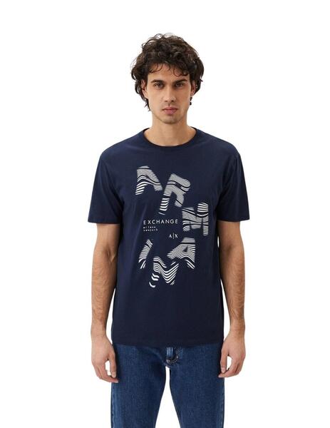 T-Shirt Men Navy Armani Exchange Camiseta