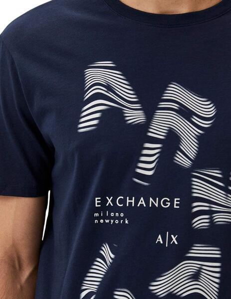 T-Shirt Men Navy Armani Exchange Camiseta