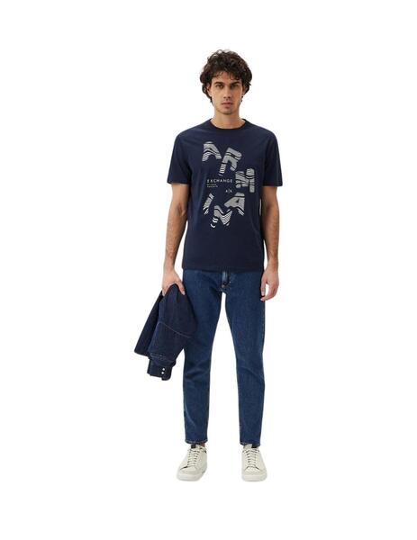 T-Shirt Men Navy Armani Exchange Camiseta