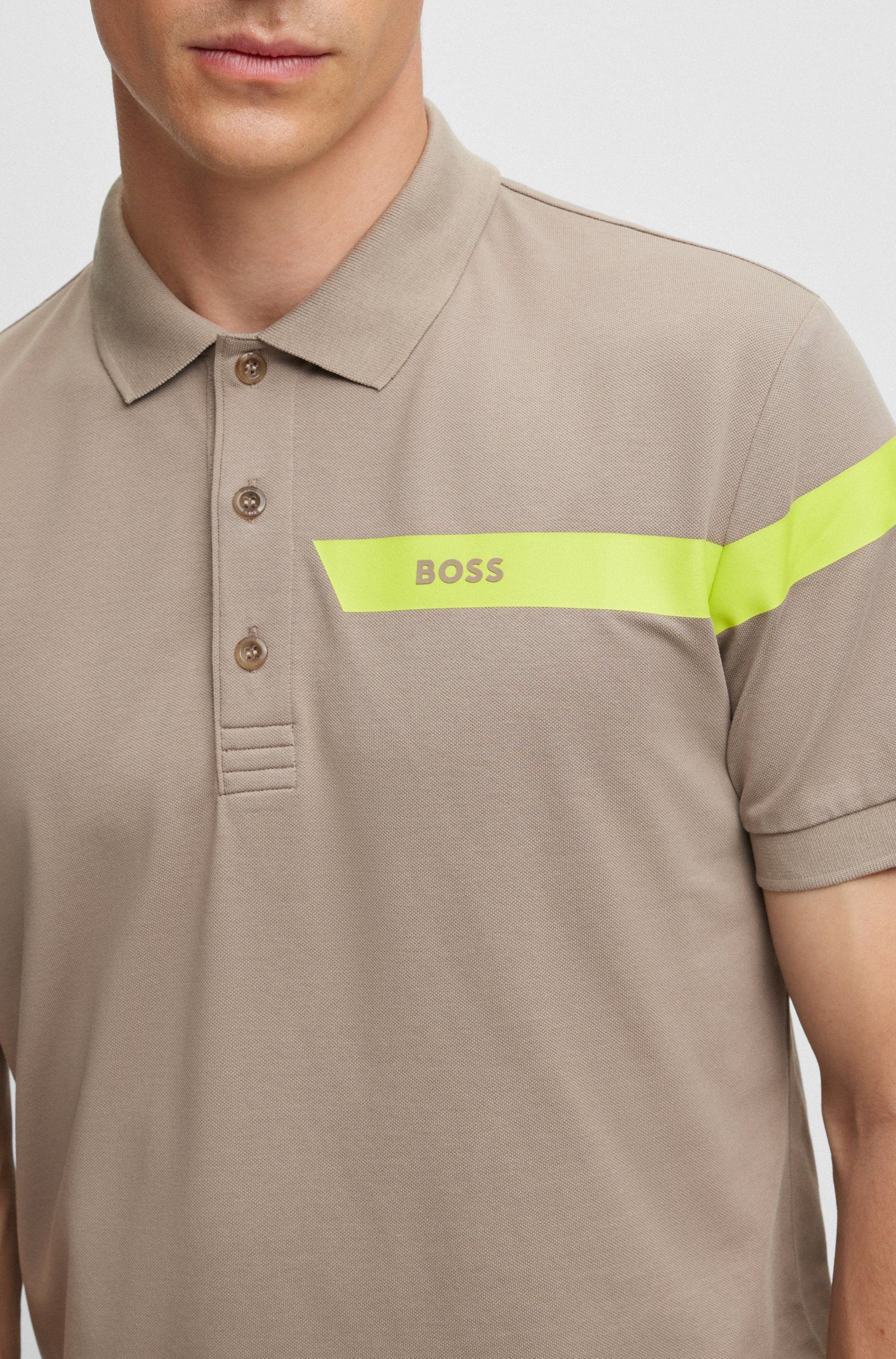 Polo Boss Slim Fit Pastel Green Polos