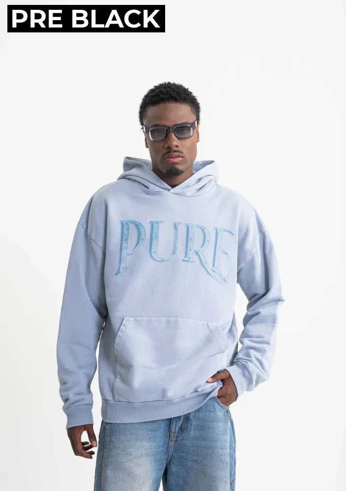 Hoodie Hombre Pure Azul Claro Hoodie