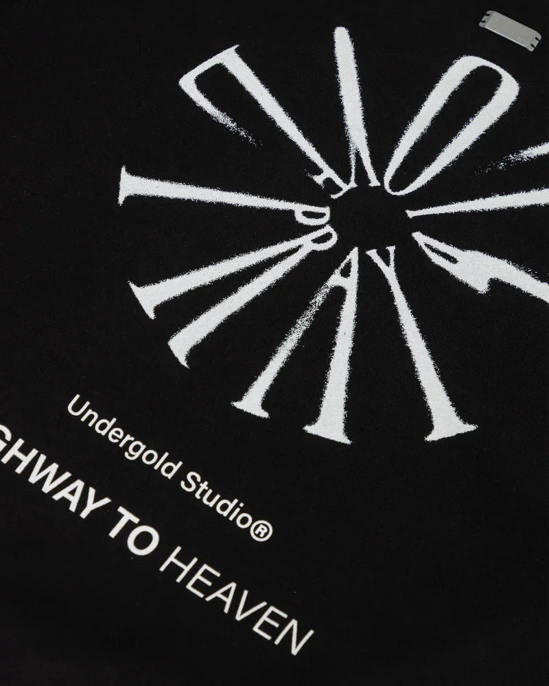 Hoodie Men Undergold Spring Pray 4 Love Boxy Fit Crewneck Hoodie