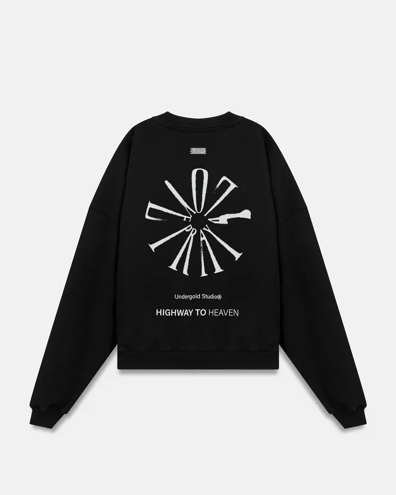 Hoodie Men Undergold Spring Pray 4 Love Boxy Fit Crewneck Hoodie