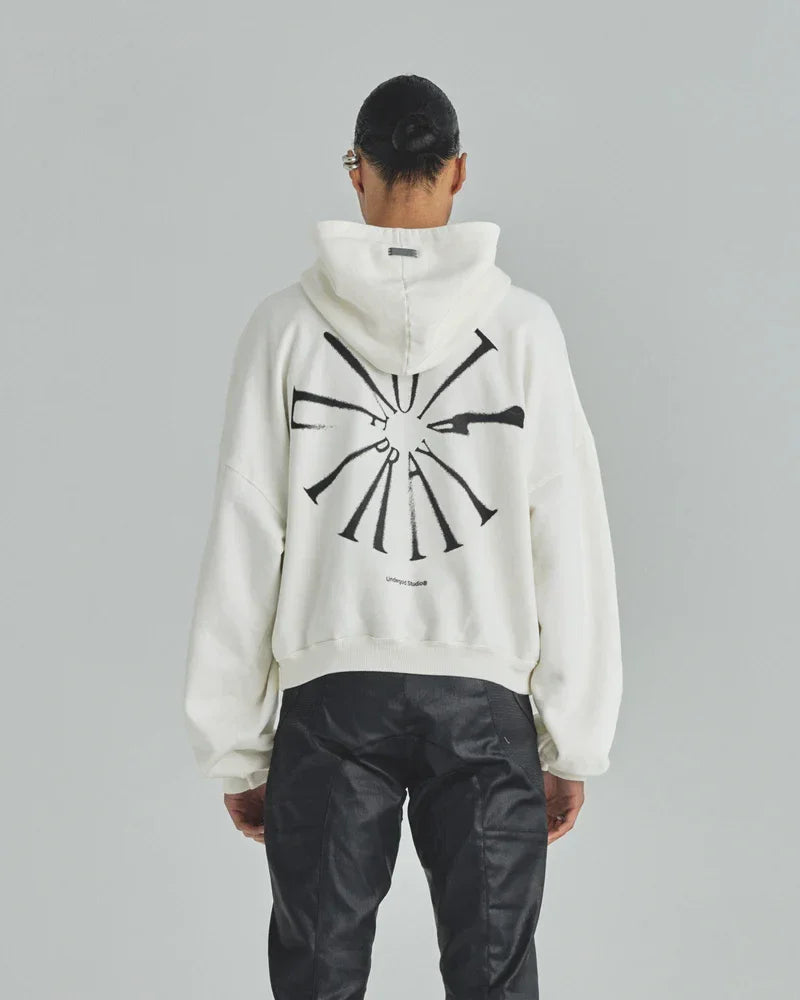 Hoodie Men Undergold Spring Pray 4 Love Boxy Fit Hoodie