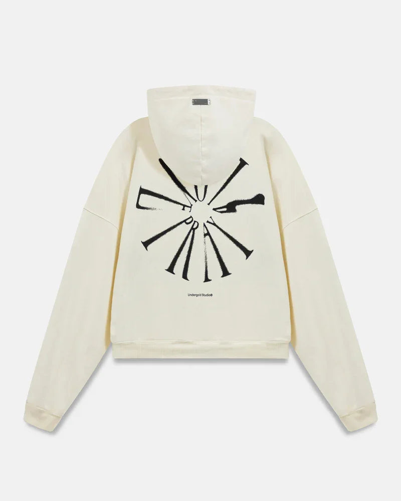 Hoodie Men Undergold Spring Pray 4 Love Boxy Fit Hoodie