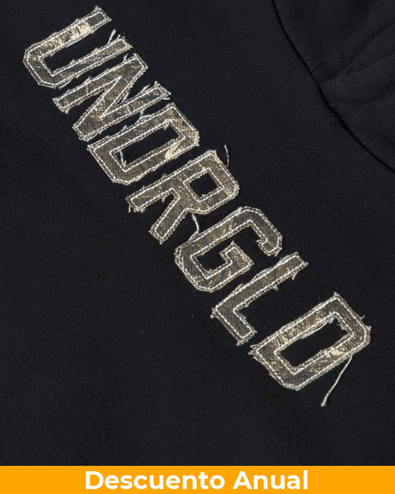 Hoodie Undergold Echoes Cammo Slim Fit Black Hoodie