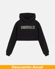 Hoodie Undergold Echoes Cammo Slim Fit Black Hoodie