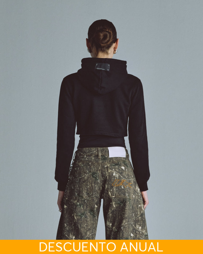 Hoodie Undergold Echoes Cammo Slim Fit Black Hoodie