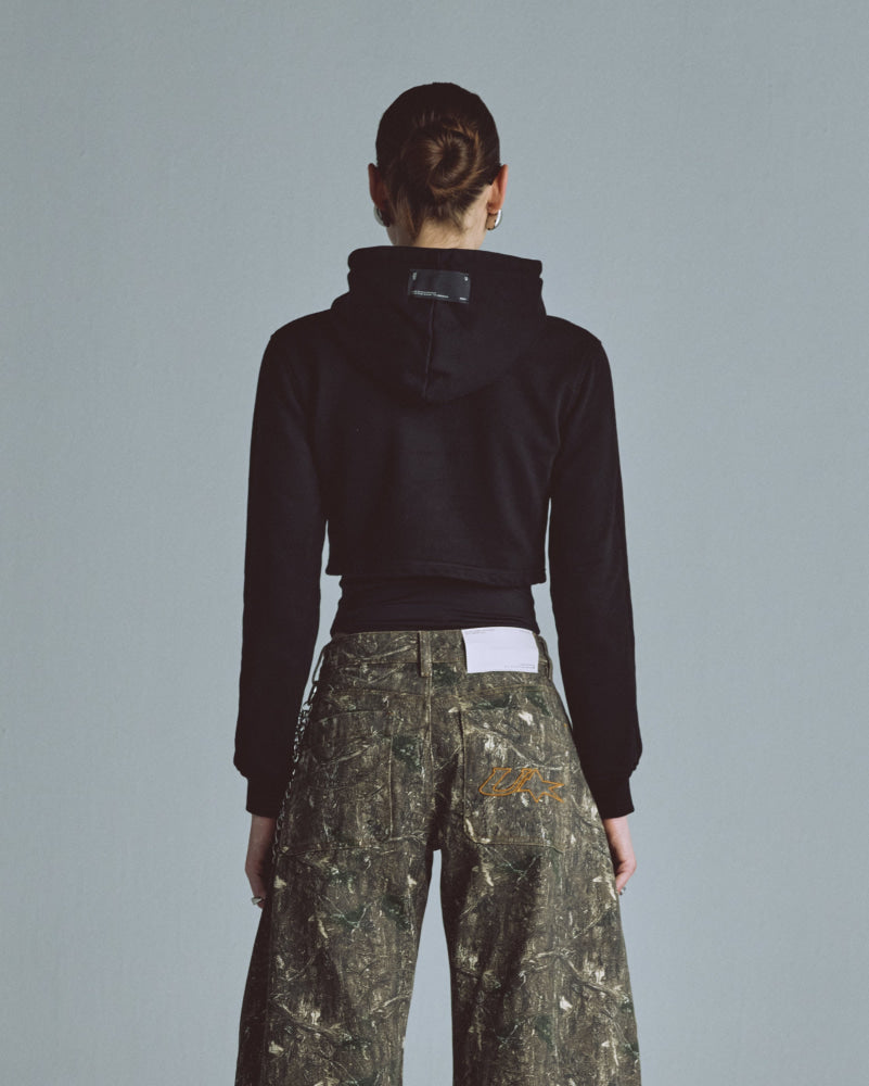 Hoodie Undergold Echoes Cammo Slim Fit Black Hoodie
