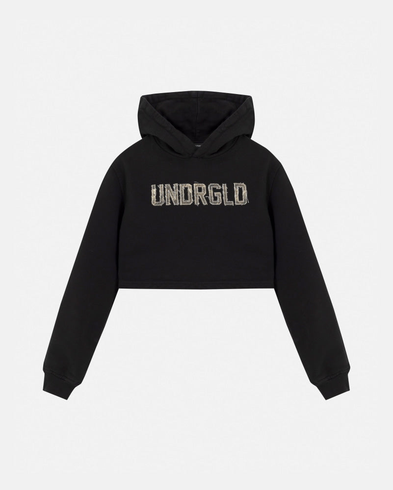 Hoodie Undergold Echoes Cammo Slim Fit Black Hoodie