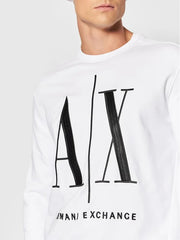 Sweatshirt Men White Armani Exchange