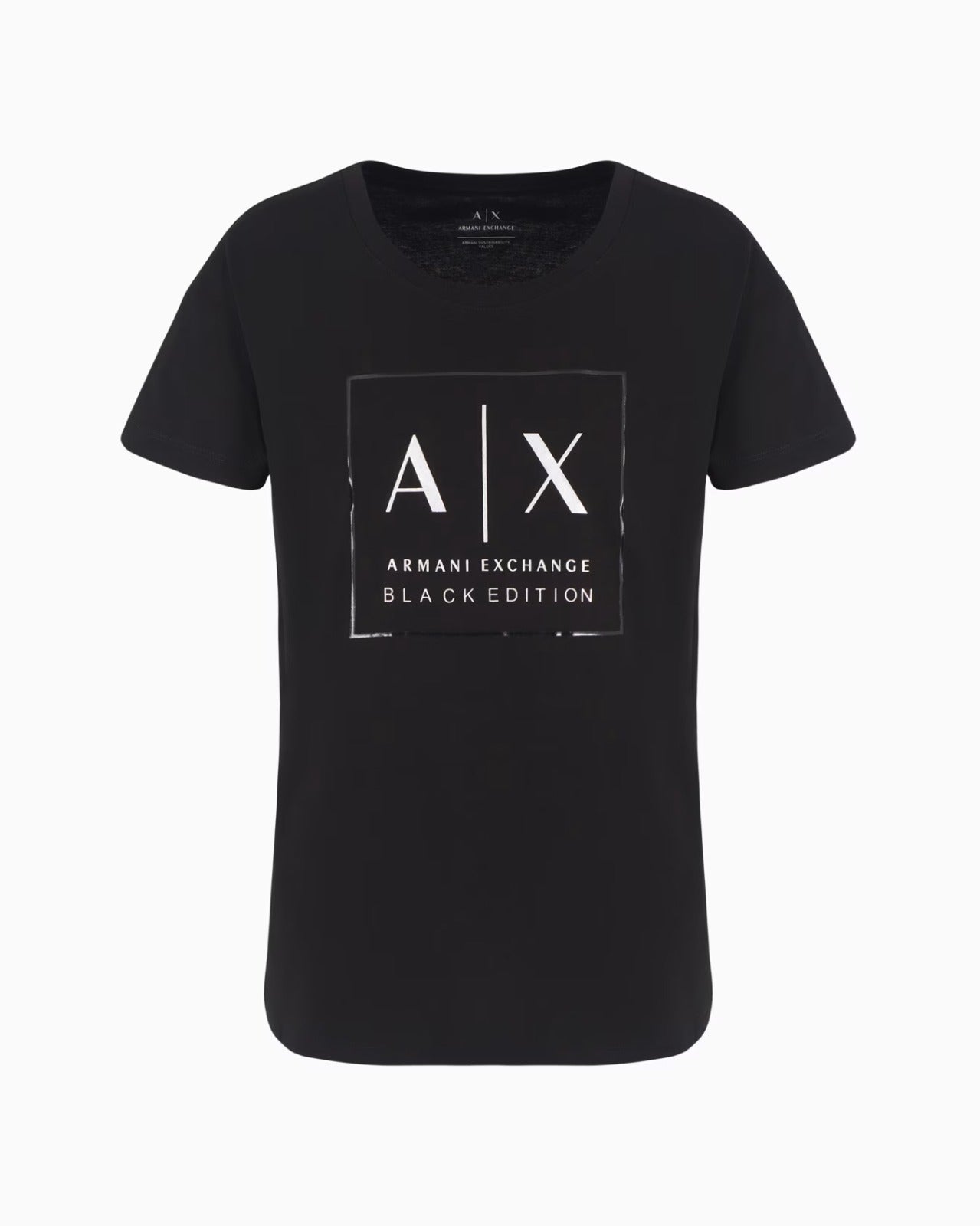 T-Shirt Women Black Armani Exchange Camiseta