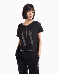 T-Shirt Women Black Armani Exchange