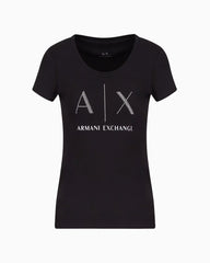 T-Shirt Women Black Armani Exchange