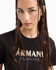 T-Shirt Women Black Armani Exchange