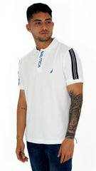 Polo Nautica Hombre Classic Fit White