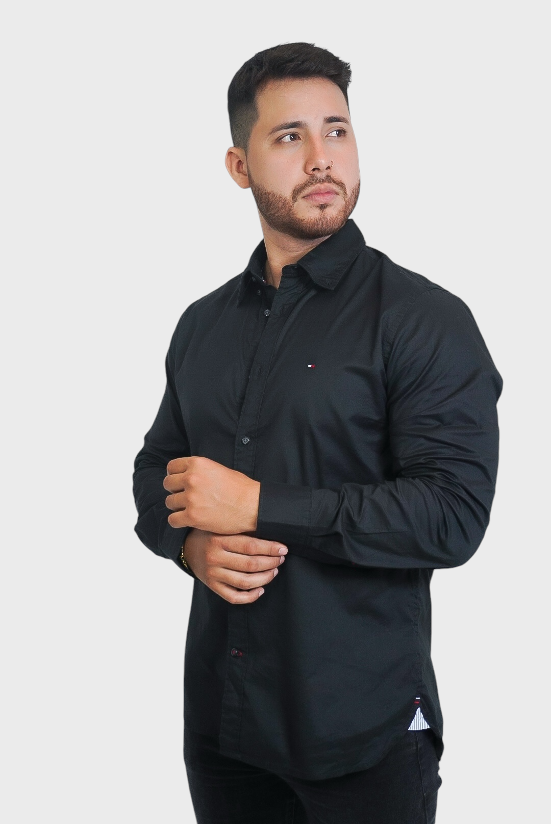 Camisa Tommy Hilfiger Regular Black