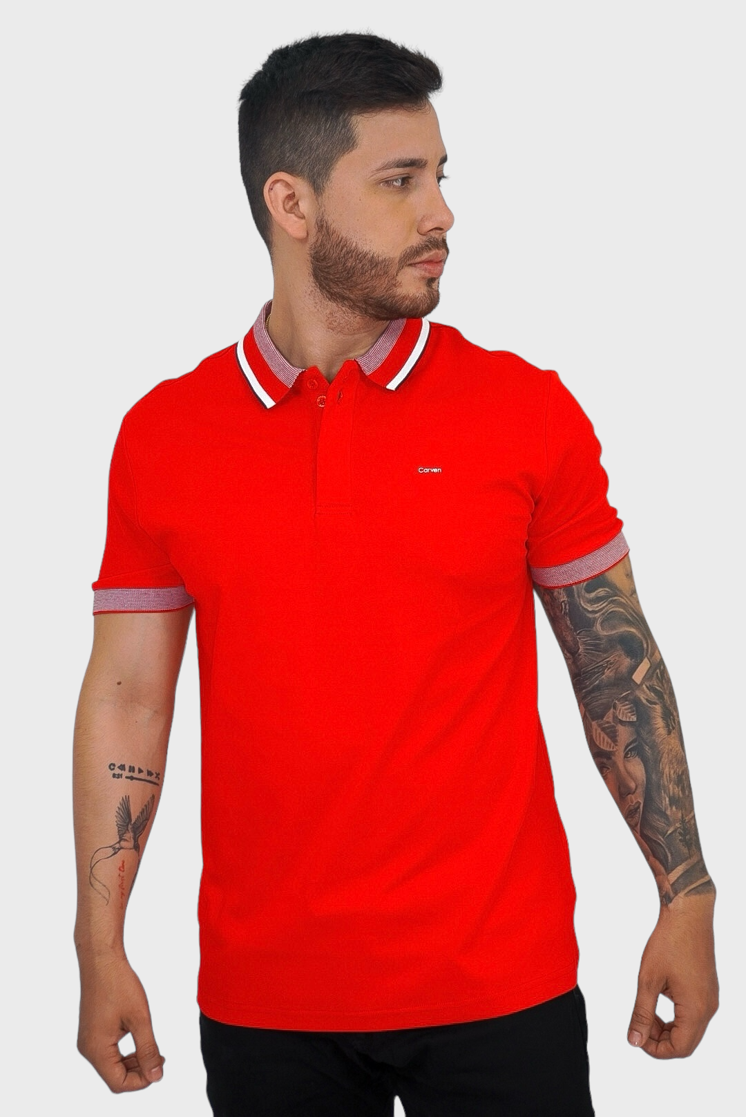 Polo Carven Red